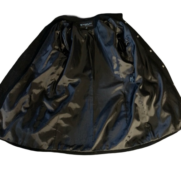 *Kenneth Cole Reaction Women's Black Wool Blend Coat Jacket Size 12 preppy - Picture 5 of 8